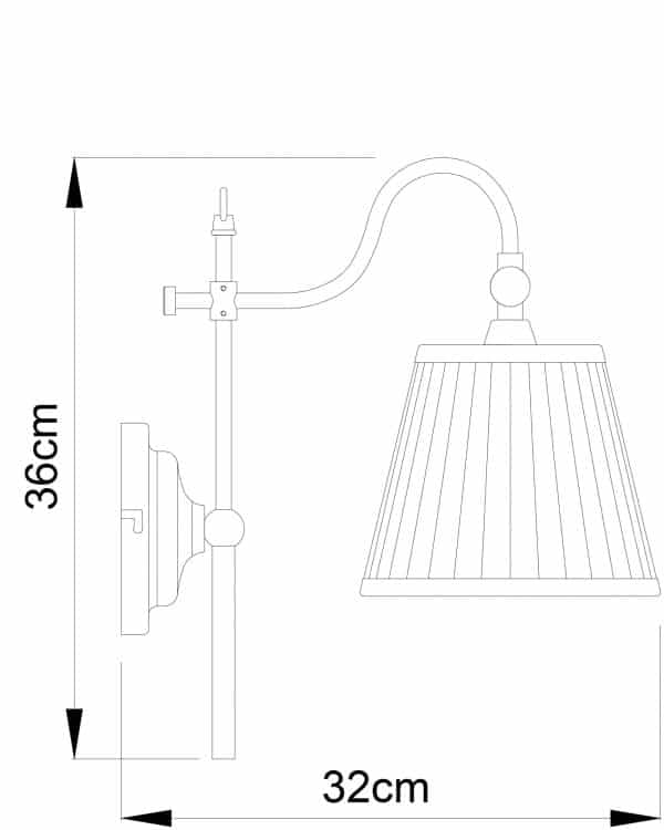 Бра Arte Lamp SEVILLE A1509AP-1PB — изображение 4