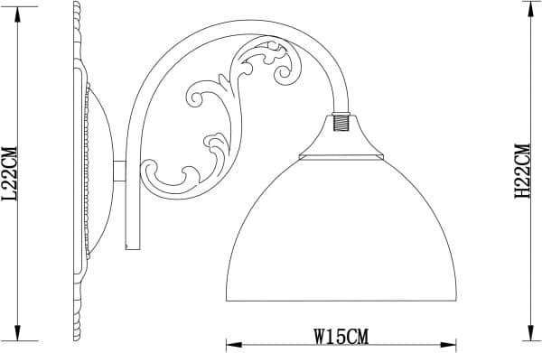 Бра Arte Lamp SPICA A3037AP-1AB — изображение 4