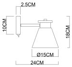Бра Arte Lamp TYLER A1031AP-1WH — изображение 4