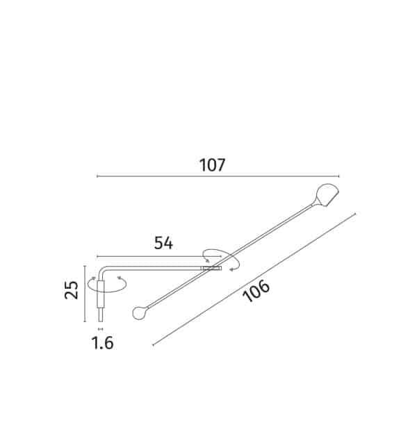 Бра Divinare ULL 2622/06 AP-8 — изображение 3