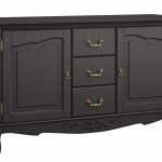 Комод широкий 2 двери 3 ящика без состаривания, без патины