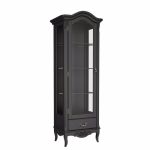 Витрина однодверная L  (левая) с зеркалом без состаривания, без патины