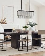 Черная прямоугольная люстра «Авиано» — изображение 2