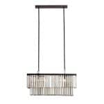 Черная прямоугольная люстра «Авиано»