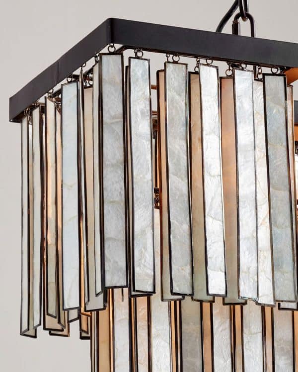 Черная прямоугольная люстра «Авиано» — изображение 3