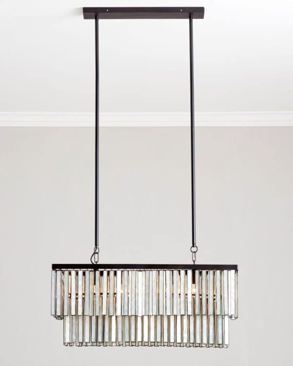 Черная прямоугольная люстра «Авиано» — изображение 4