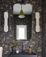 Черное настенное зеркало “Линарес” — изображение 2