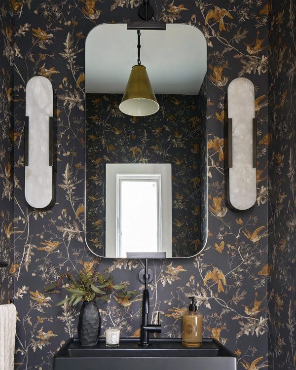 Черное настенное зеркало “Линарес” — изображение 2