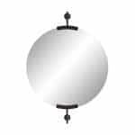 Черное настенное зеркало “Олеан”