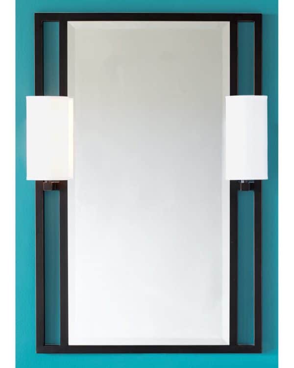 Черное зеркало с бра “Дуглас” — изображение 2