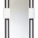 Черное зеркало с бра “Дуглас”