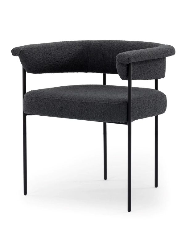 Черный мягкий стул “Эбби” — изображение 3