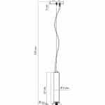 Черный подвесной светильник “Кло”