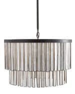 Чёрная круглая люстра “Авиано”