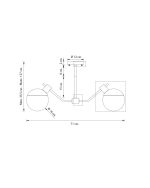 Чёрная люстра “Миранда” — изображение 2