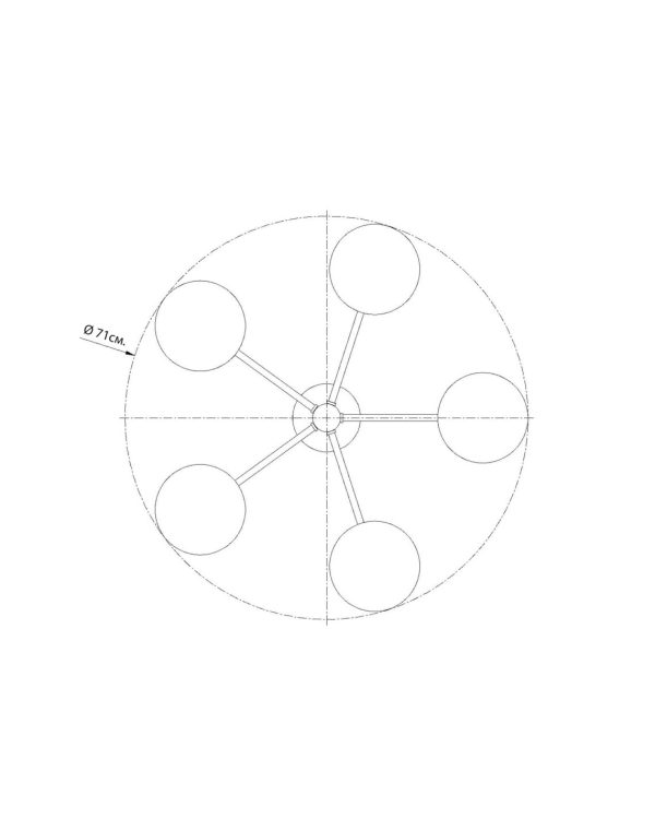 Чёрная люстра “Миранда” — изображение 3