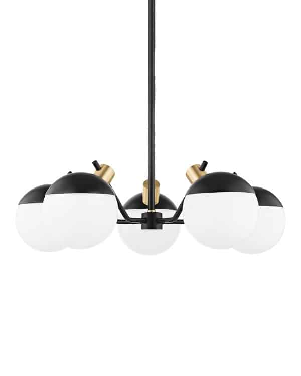 Чёрная люстра “Миранда”