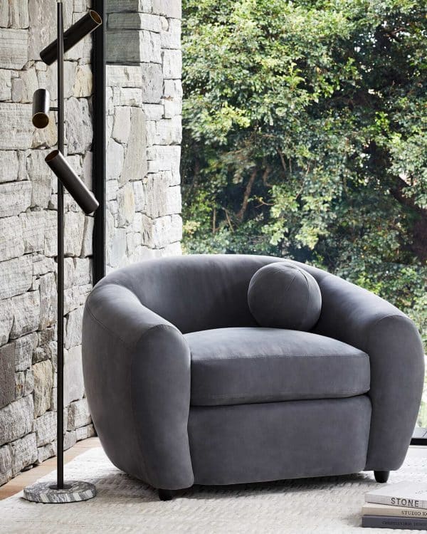 Чёрная напольная лампа “Брикс” — изображение 2