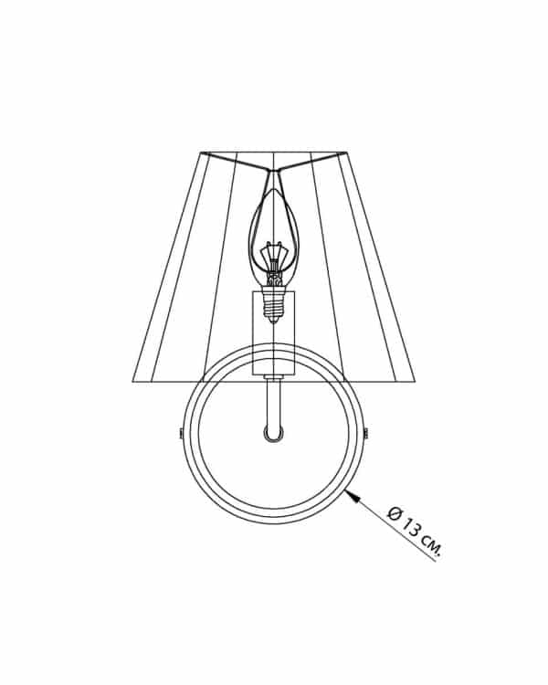 Чёрное бра “Джилл” — изображение 5