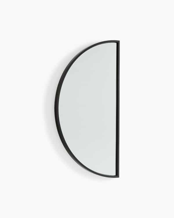 Чёрное настенное зеркало “Омаха”