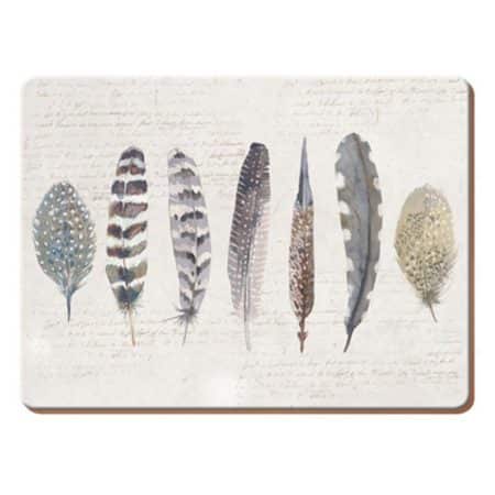 Creative Tops Набор из 6 подставок под горячее Feathers 30x23