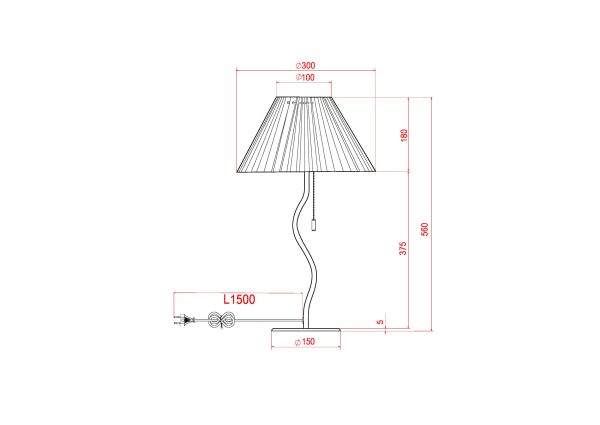 Декоративная настольная лампа Arte Lamp AGATHA A5069LT-1BK — изображение 5