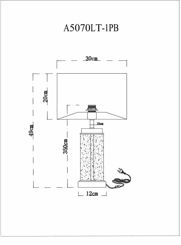 Декоративная настольная лампа Arte Lamp BAYMONT A5070LT-1PB — изображение 5
