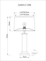 Декоративная настольная лампа Arte Lamp CAMELOT A4501LT-1PB — изображение 5