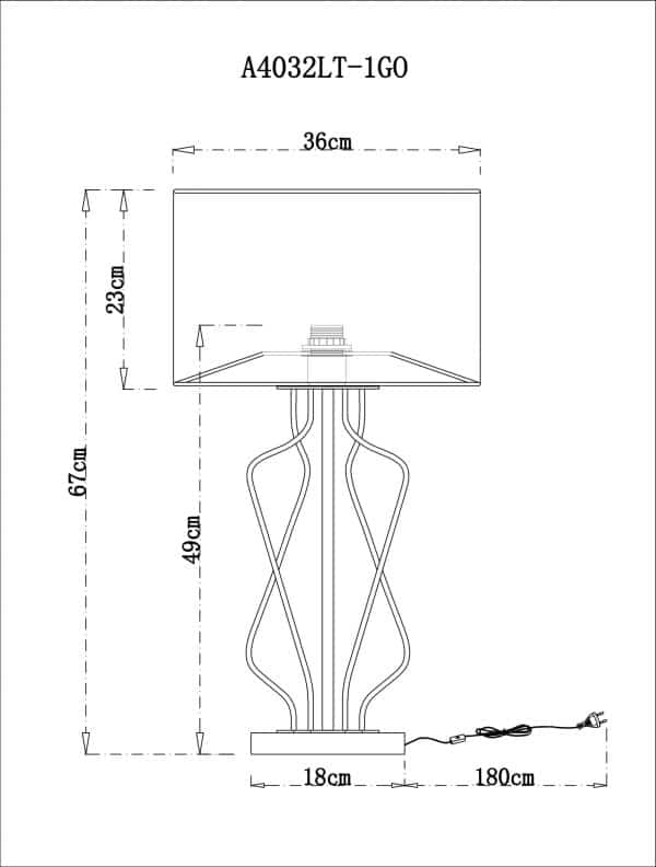 Декоративная настольная лампа Arte Lamp Fire A4032LT-1GO — изображение 4
