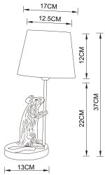 Декоративная настольная лампа Arte Lamp GUSTAV A4420LT-1GO — изображение 5