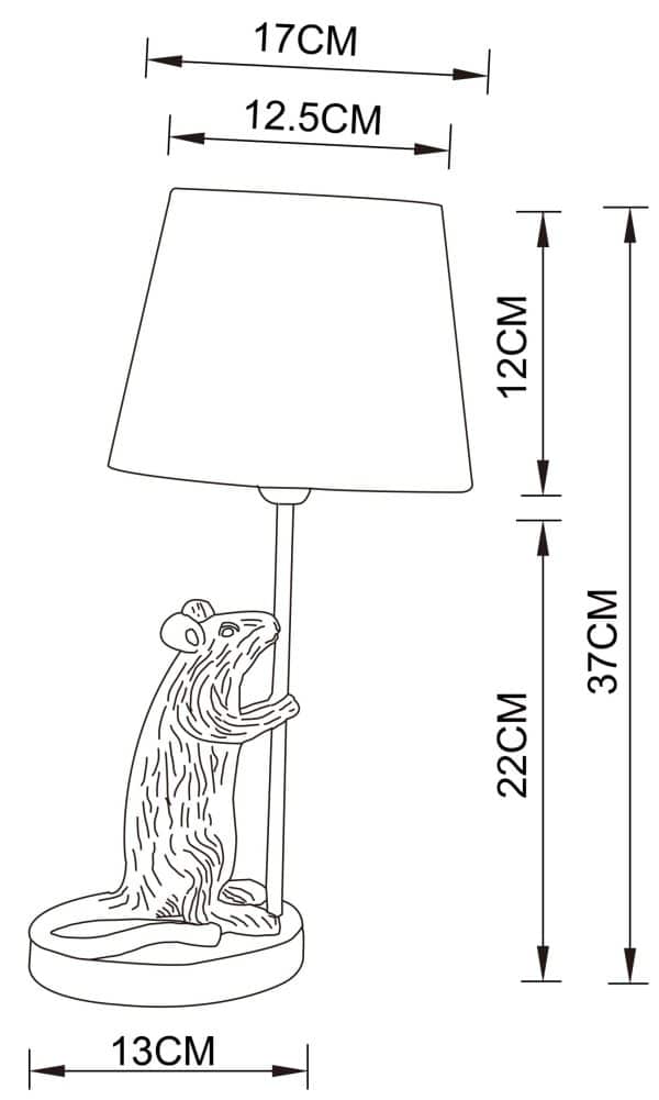 Декоративная настольная лампа Arte Lamp GUSTAV A4420LT-1GO — изображение 5