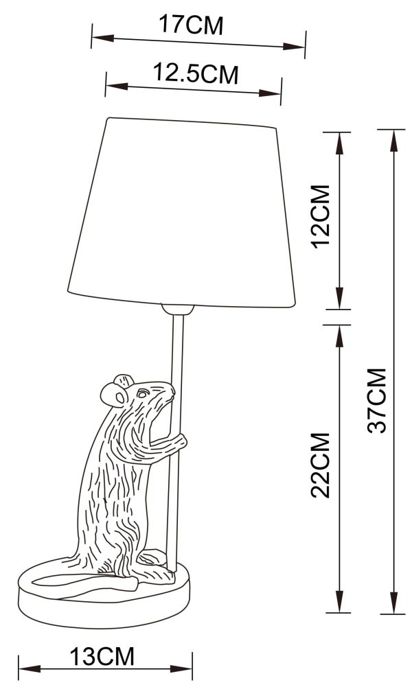 Декоративная настольная лампа Arte Lamp GUSTAV A4420LT-1WH — изображение 5