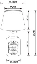 Декоративная настольная лампа Arte Lamp ISOLA A4272LT-1GY — изображение 5