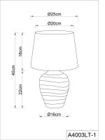 Декоративная настольная лампа Arte Lamp KORFU A4003LT-1CC — изображение 4