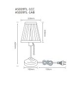 Декоративная настольная лампа Arte Lamp MARRIOT A5039TL-1AB — изображение 4
