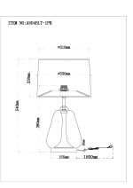 Декоративная настольная лампа Arte Lamp PLEIONE A5045LT-1PB — изображение 5