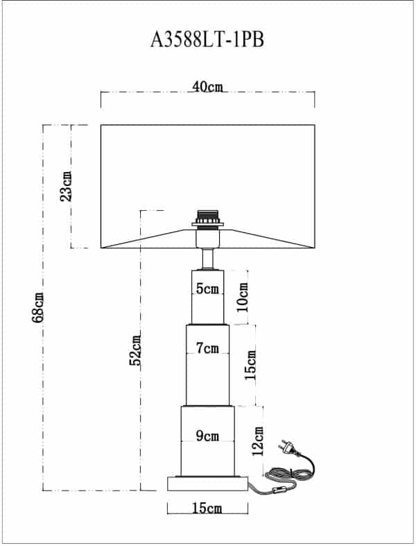 Декоративная настольная лампа Arte Lamp RAMADA A3588LT-1PB — изображение 4