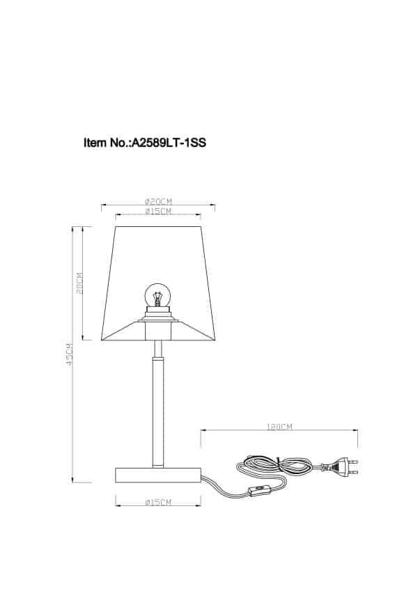 Декоративная настольная лампа Arte Lamp RODOS A2589LT-1SS — изображение 5