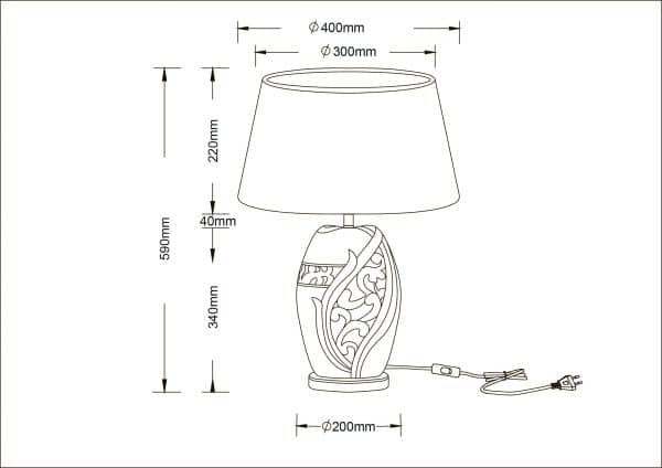 Декоративная настольная лампа Arte Lamp RUBY A4064LT-1BR — изображение 5