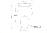 Декоративная настольная лампа Arte Lamp SARIN A4061LT-1PB — изображение 5