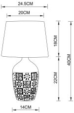 Декоративная настольная лампа Arte Lamp TWILLY A4237LT-1GY — изображение 5