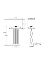 Декоративная настольная лампа Arte Lamp VEIL A5061LT-1PB — изображение 4