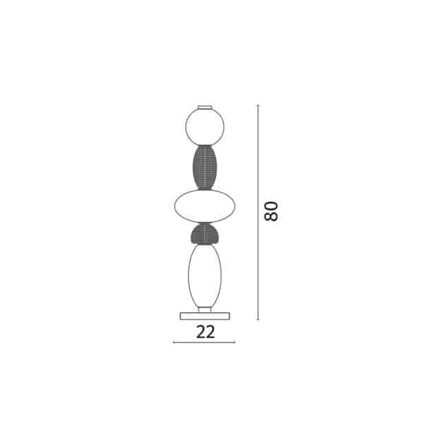 Декоративная настольная лампа Divinare AMBRA 5016/17 TL-24 — изображение 4