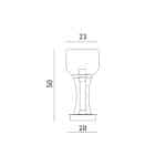 Декоративная настольная лампа Divinare VOLTURN 1243/06 TL-15 — изображение 3