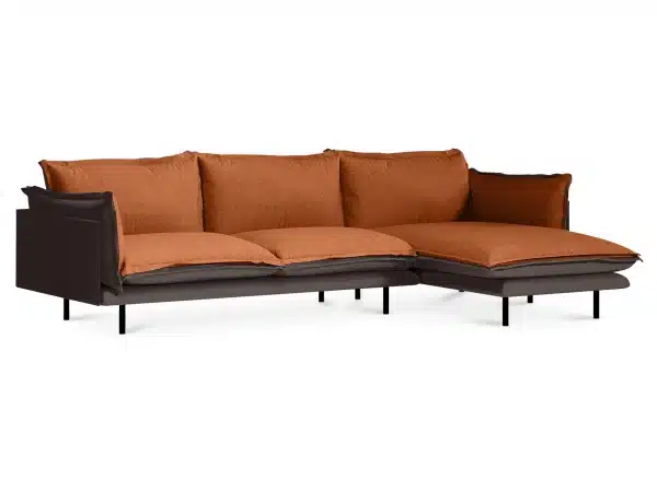 Диван Barcelona коричневый, красный — изображение 2