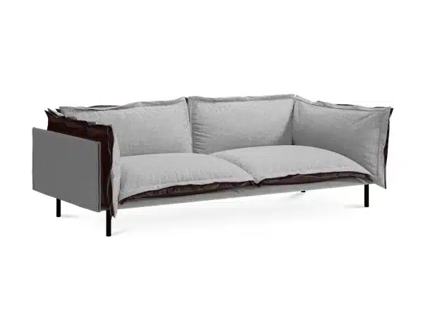 Диван Barcelona 2-местный коричневый, серый — изображение 2