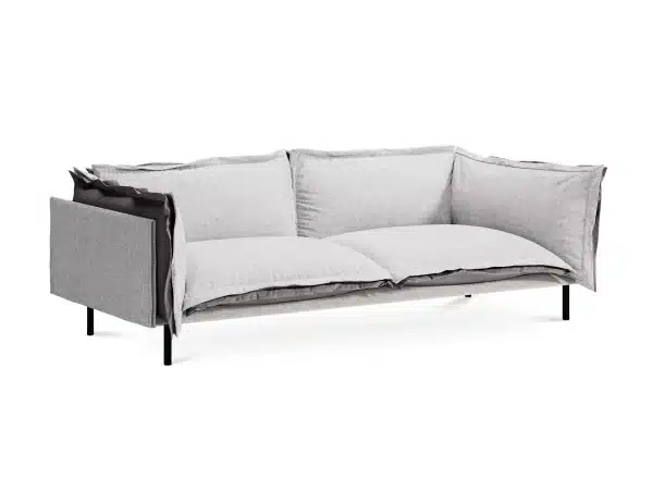 Диван Barcelona 2-местный светло-серый — изображение 2