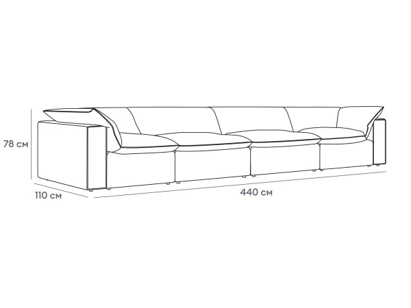 Диван Rivoli бежевый — изображение 3