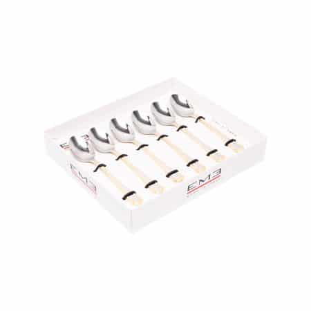 EME Набор кофейных ложек LUIGI XVI GOLD DECOR 6 шт