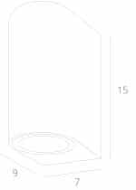 Фасадный светильник Arte Lamp COMPASS A3102AL-2BK — изображение 5